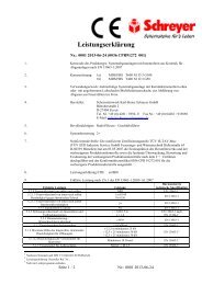 Leistungserklärung - Schornsteinwerk Schreyer GmbH