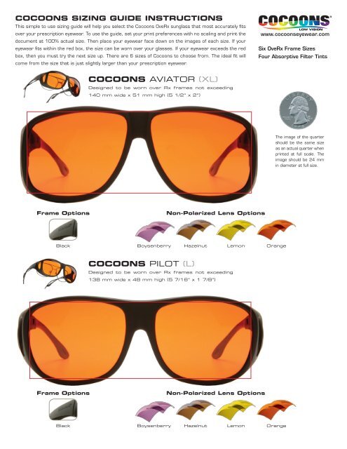 CoCoons AviAtOr (XL) CoCoons PiLOt (L) - Cocoons Eyewear