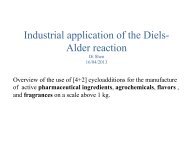Industrial application of the Diels- Alder reaction
