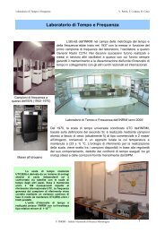 Laboratorio di Tempo e Frequenza - inrim