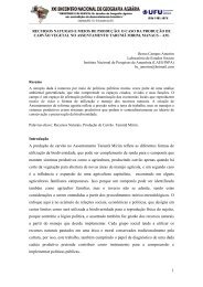 o caso da produÃ§Ã£o de carvÃ£o vegetal no assentamento ... - LAGEA