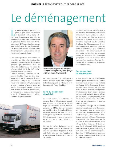 Le transport routier dans le Lot - Lot-cci-magazine.fr