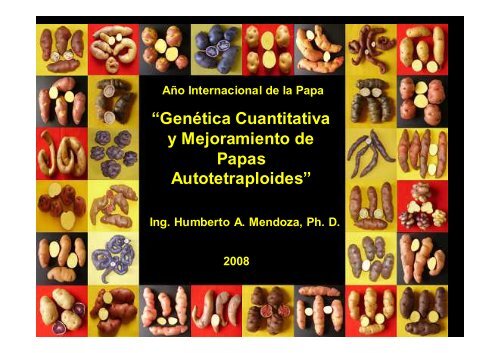 âGenÃ©tica Cuantitativa y Mejoramiento de Papas Autotetraploidesâ