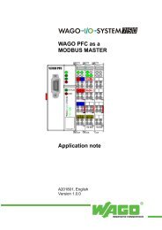 WAGO PFC as a MODBUS MASTER Application note