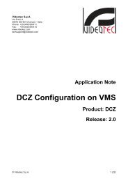 DCZ Configuration on VMS - Videotec