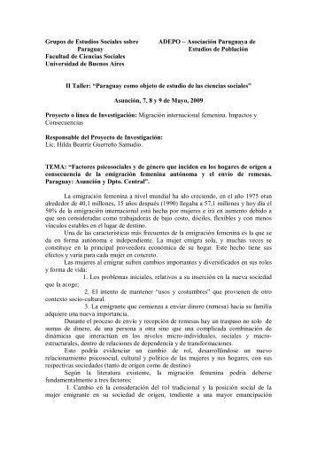 Factores psicosociales y de gÃ©nero que inciden en los hogares de ...