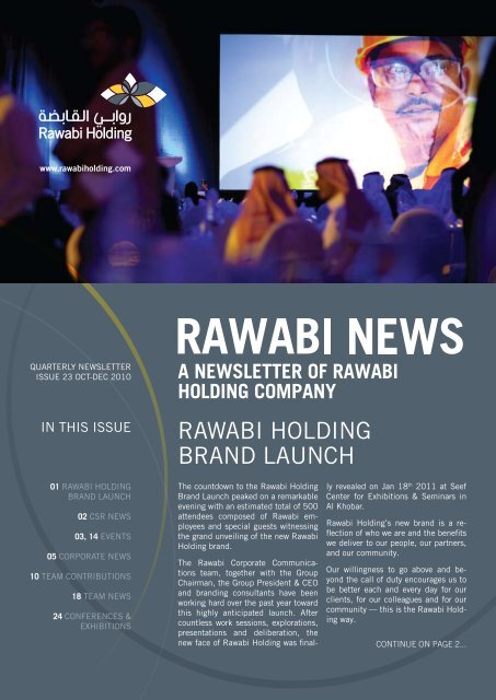 RAWABI HOLDING BRAND LAUNCH