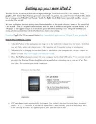 Setting up your new iPad 2