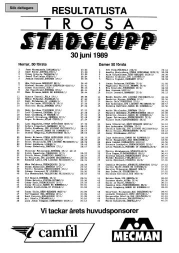 s - Trosa Stadslopp