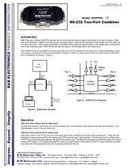 232PTC9 - Datasheet - RS-232 Two-Port Combiner - Delmation