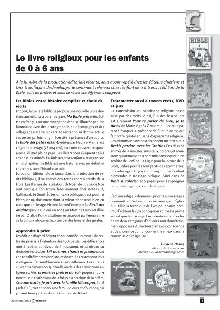 Dieu et les tout-petits