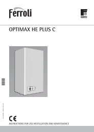 Optimax HE PLUS 31c & 38c - Manual - Ferroli