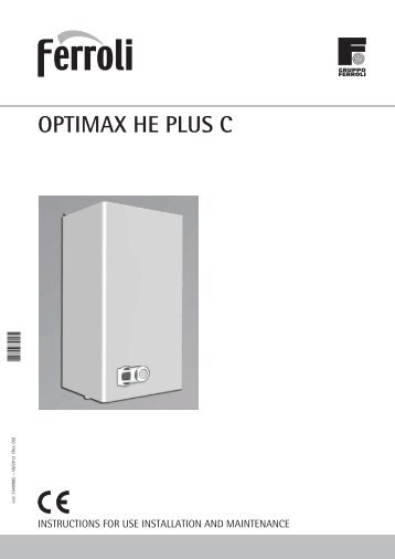 Optimax HE PLUS 31c & 38c - Manual - Ferroli