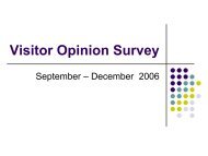 Visitor Opinion Survey report Summer 2006 - Jamaica Tourist Board