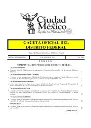 GACETA OFICIAL DEL DISTRITO FEDERAL - SecretarÃ­a de ...