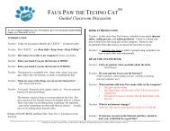 Faux Paw Guided Discussion Lesson Plan