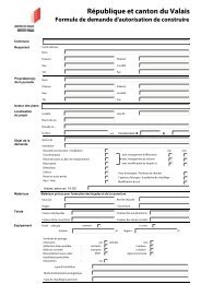 Demande d'autorisation de construire (formulaire cantonal) - Monthey