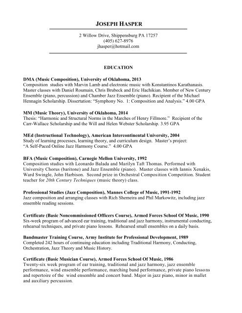 Joseph Hasper Jazz Charts www yumpu com