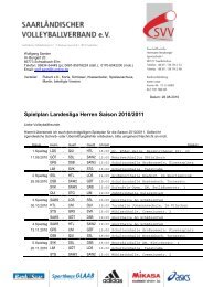 Spielplan Landesliga Herren Saison 2010/2011