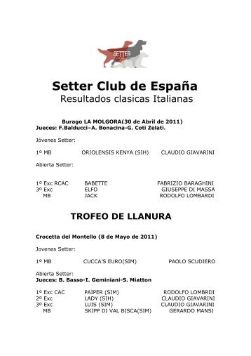 Setter Club de EspaÃ±a