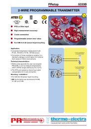 PR 5333 Universal Temperature Transmitter - Thermo-Electra