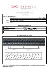 SCHEDE ACCIAI SISMIC (BARRE FERALPI)