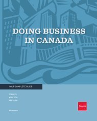 doing business in canada - Davies Ward Phillips & Vineberg LLP
