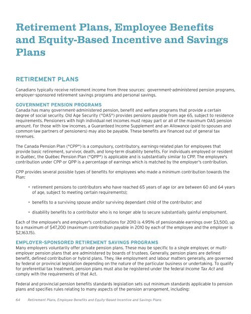 doing business in canada - Davies Ward Phillips & Vineberg LLP