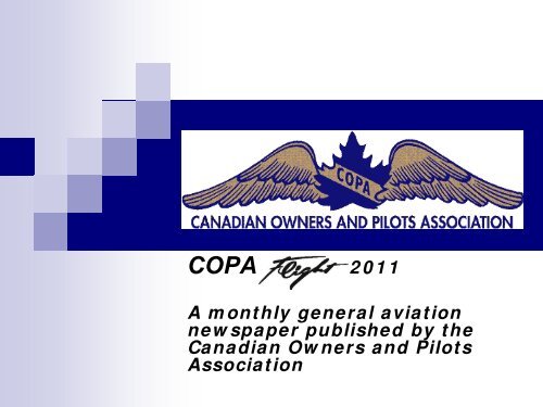 COPA 2010 M 2011 A monthly general aviation newspaper ...