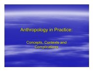 Introduction Anthropology in Practice