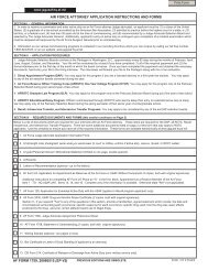 Application Checklist (AF Form 1759) - Air Force