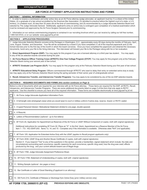 air force special duty assignment application