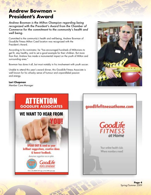 GoodTimes Magazine - GoodLife Fitness