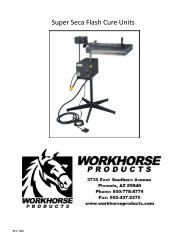 Super Seca Flash Cure Units - Workhorse Products Support Site