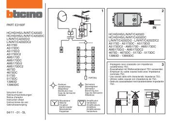 Istruzioni d'uso - BTicino