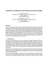 strength of concrete filled historic cast-iron columns - CCVI Information