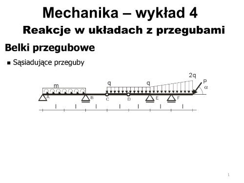 Mechanika – wykład 3