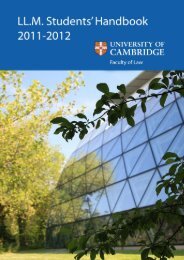 start the download - Faculty of Law - University of Cambridge