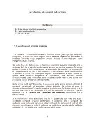 Introduzione ai composti del carbonio - Dipartimento di Chimica