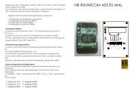 HR RXUNICOM 433,92 MHz. - Piwa