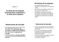 La oferta de una empresa perfectamente competitiva y la oferta de ...