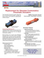 Bettis/Contromatics Comparison - Enertech