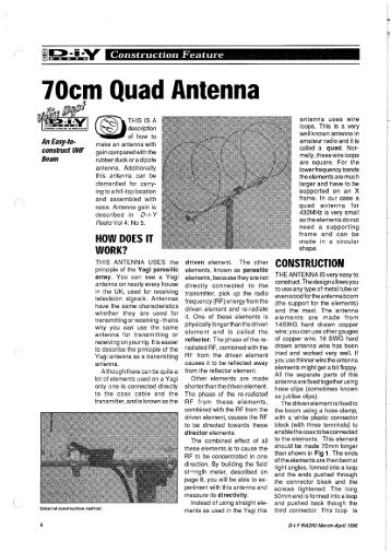 70cm Quad Antenna