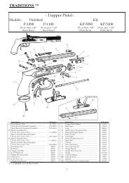 Trapper Pistol Schematic - Traditions Performance Firearms