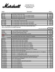 Canadian Price List Revised May 9th, 2013 Marshall ... - Erikson Music