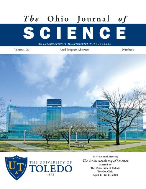 The Ohio Journal of - The Ohio Academy of Science