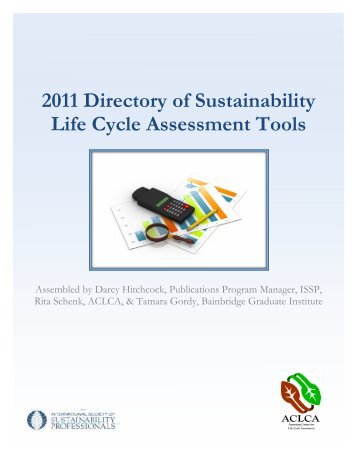 2011 Directory of Sustainability Life Cycle Assessment Tools