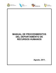 manual de procedimientos del departamento de recursos humanos