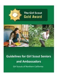 Girl Scout Gold Award Guidelines - Girl Scouts of Northern California
