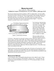 MTI - Measuring small - MTI Instruments Inc.